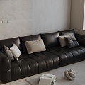 Modern three-seat sofa 3d model