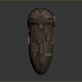 Rustic Industrial Mechanical Device With Circular Ring Structure And Weathered Metal Surface