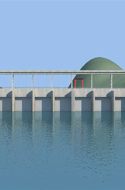 Dam 3d model