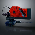 Industrial Red And Black Drilling Equipment With Metal Drill Bit And Mechanical Parts