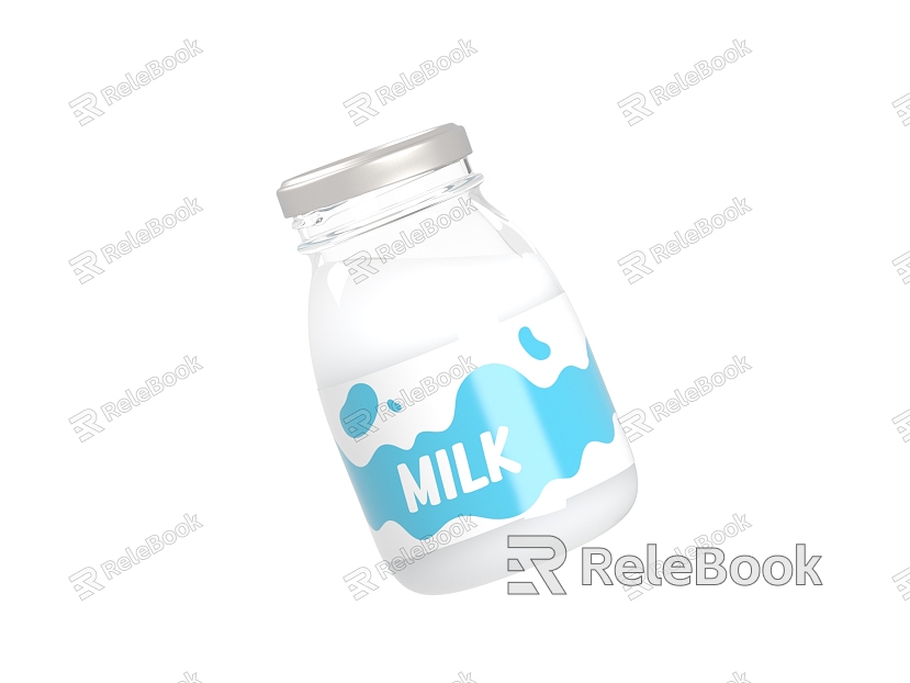 Milk Bottle Milk Drink Drink Breakfast model