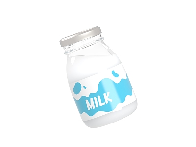 Milk Bottle Milk Drink Breakfast model