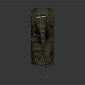 Military Armored Vehicle With Cannon Antennas Camouflage And Six Wheels