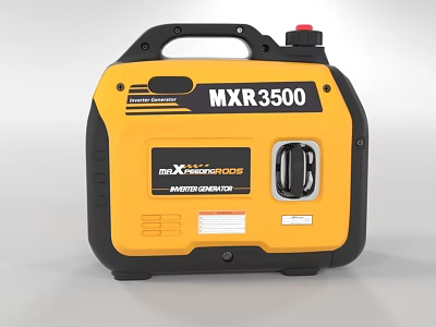 Industrial Equipment Portable Inverter Generator MAXPOWER MXR3500 Yellow Black Design 3d model