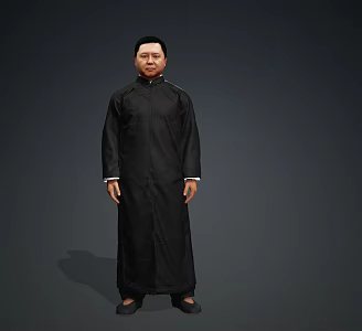 Yu Qian Deyun's cross talk actor realism restores funny and bound animation 3d model