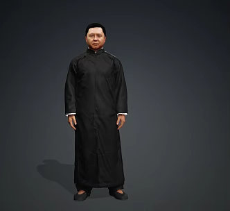 Yu Qian Deyun's cross talk actor realism restores funny and bound animation 3d model