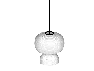 Modern chandelier 3d model