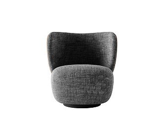 Modern Single Sofa Simple Sofa Stool 3d model