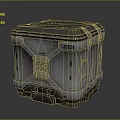 Science Fiction Box Science Fiction Box Military Box Password Box 3d model
