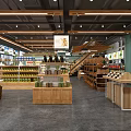 Industrial LOFT store import and export products store display 3d model