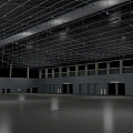 Modern Exhibition Hall Venue 3d model