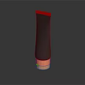 Modern Black Skincare Tube With Gold Base For Daily Beauty Use