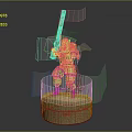 Mech Warrior Mech Soldier Machine Battlearm Mechanical Battlearm Machine Fighter Robot 3d model
