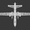 Military Combat Fighter Drone With Long Wingspan Propeller Weapon Payload And Tail Number 155