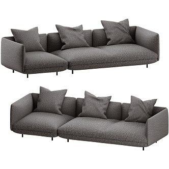 BoConcept Modern Italian Minimalist Fabric Sofa Multiplayer Sofa Modular Sofa 3d model