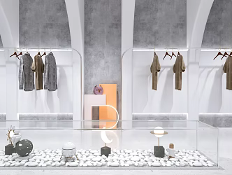 Modern Clothing Store Clothing Store Women's Store 3d model