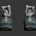 Light Blue High Top Shoes With White Laces And Vintage Casual Sports Design
