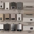 Various Modern Water Heaters With Different Designs For Home Use 3d model