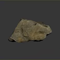 Natural Stone And Wood Artisanal Decor Piece With Textured Surface And Earthy Tones