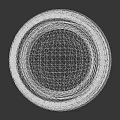 Gray Stacked Circular Disks With Layered Structure And Textured Surface Decorative Object 3d model