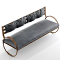 Modern Sectional Sofa With Wooden Frame Black Cushions And Curved Legs Design