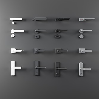 Modern door handle door handle 3d model