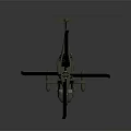 3D Rendered Military Helicopter With Detailed Rotor And Fuselage Design