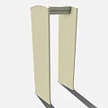 Security Gate With Metal Detector For Public Safety Checkpoint Entry 3d model