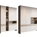 Modern Shoe Cabinet Interior Design With Open Shelves And Closed Storage Compartments