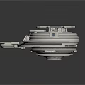 Conceptual Futuristic Space Station Model With Circular Rings And Multi Layered Structure