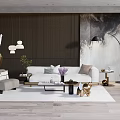 Modern Sofa Coffee Table Combination Sofa Coffee Table 3d model