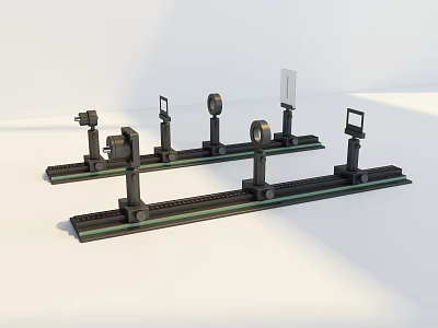 High Performance Industrial Equipment With Linear Guide Rails And Mechanical Control Systems 3d model