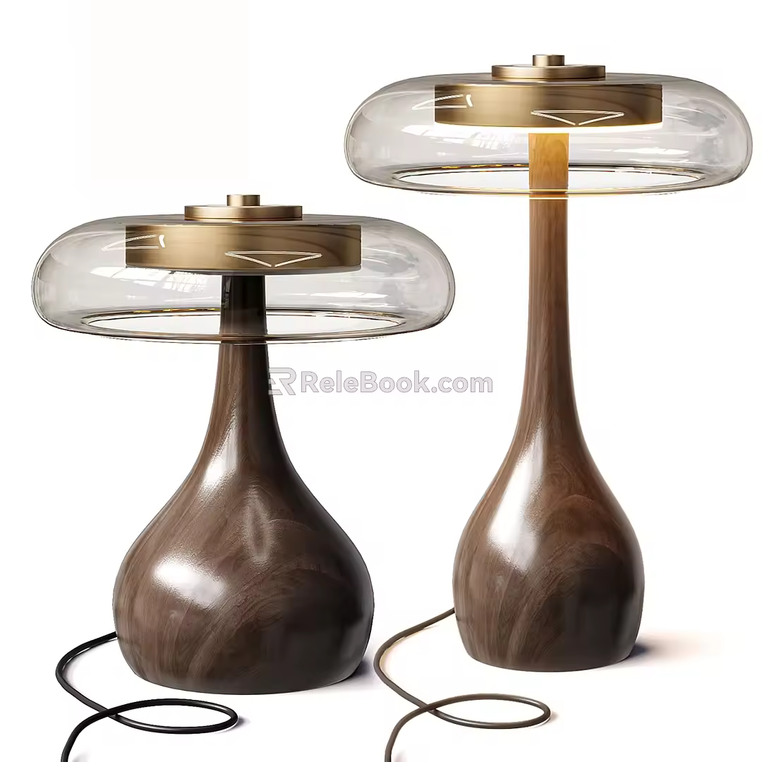 Light Luxury Table Lamp Combination 3d model