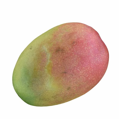 Fresh Ripe Mango with Juicy Flesh and Vibrant Red and Green Skin and Natural Spots 3d model