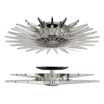 Modern Ceiling Light Quincy flush vision 3d model