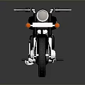 Classic Black Motorcycle Featuring Black Seat Silver Engine And Chrome Accents On Reflective Surface