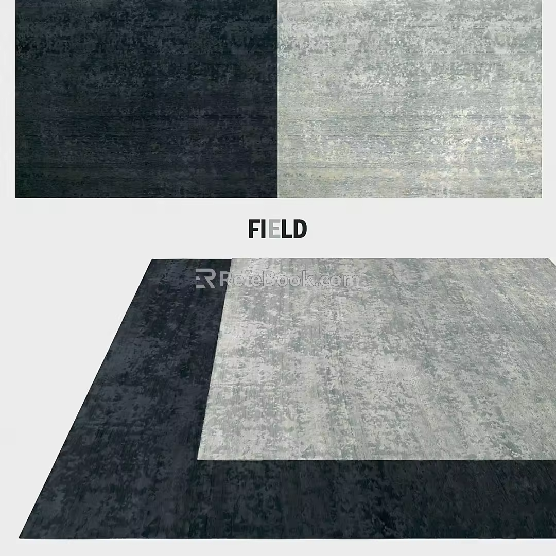 Modern Square Carpet Rectangular 3d model