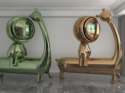 Modern Doll Ornaments 3d model