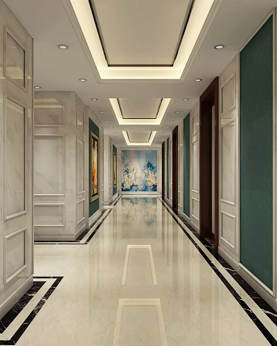 Jane Ou KTV Aisle Aisle 3d model