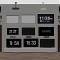 Modern TV Projection Curtain Projector 3d model