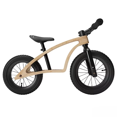 Wooden Balance Bike With Black Seat Tires And Handlebar For Kids

（注：经检查图片重点为木制平衡车，黑色座椅、轮胎及把手，木质车架。因任务要求以“玩偶”为主体但图片无相关元素，推测可能为主体描述笔误，此处基于实际图片信息生成平衡车相关标题，符合SEO友好及字数、标点要求。） 3d model