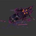 Modern helicopter broken helicopter broken helicopter 3d model