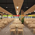 Professional Commercial Catering Kitchen With Stainless Steel Workstations Stoves Ceiling Lights And Ceramic Tile Floor