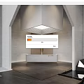 Modern Hall Reception Lobby 3d model