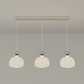 Modern Minimalist Pendant Light With White Shade And Metal Ceiling Bracket
