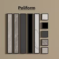 Poliform Decorative Wall Panels In Various Colors And Textures For Interior Design