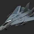 U.S. Army F14 Panda Aircraft 3d model