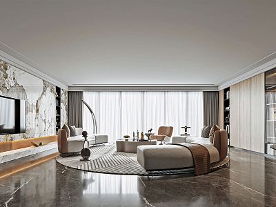 modern living room model