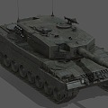 Tank Armored Vehicle Guns Tank Car Leopard 2A4 3d model