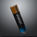 Duracell Orange And Blue Cylindrical Battery As Essential Hardware Tool With Reliable Performance 3d model